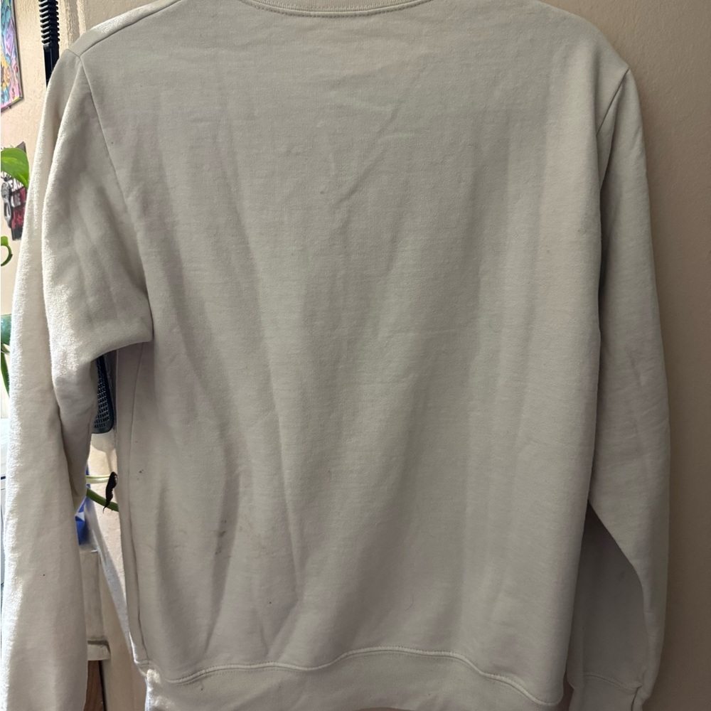 Disney Cream Crewneck with Black Neckline Detail - Picture 5 of 5